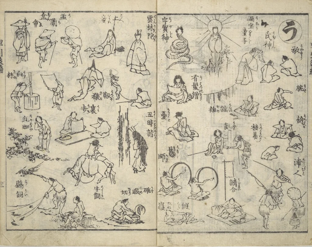 An illustration from The Quick Pictorial Dictionary (Ehon hayabiki 画本早引) : [volume 2], 1819, leaf 4