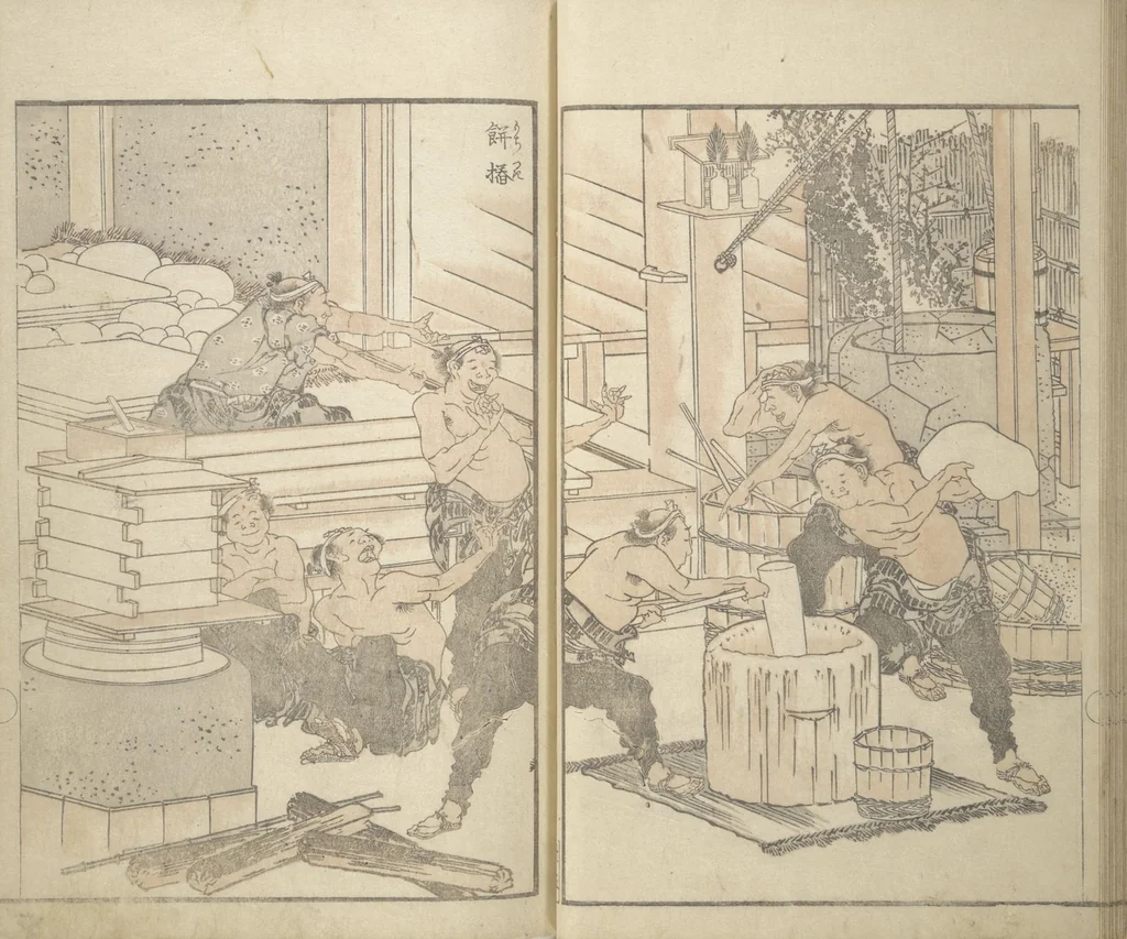 An illustration from Various Pictures by Hokusai (Hokusai soga 北斎麁画), 1820, leaf 28