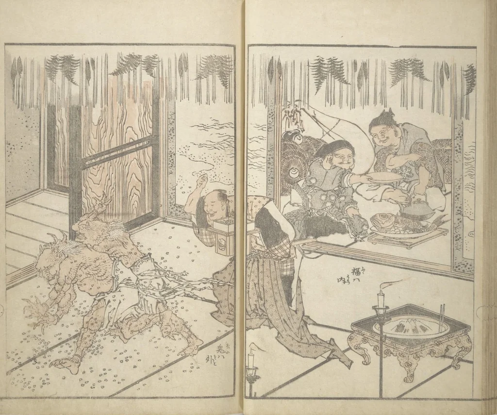 An illustration from Various Pictures by Hokusai (Hokusai soga 北斎麁画), 1820, leaf 30