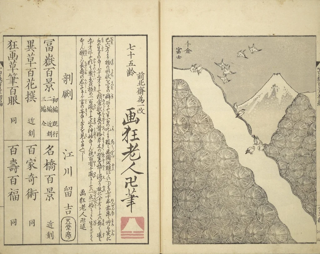 An illustration from One Hundred Views of Mount Fuji (Fugaku hyakkei 富嶽百景) : [volume 1], 1834, leaf 27