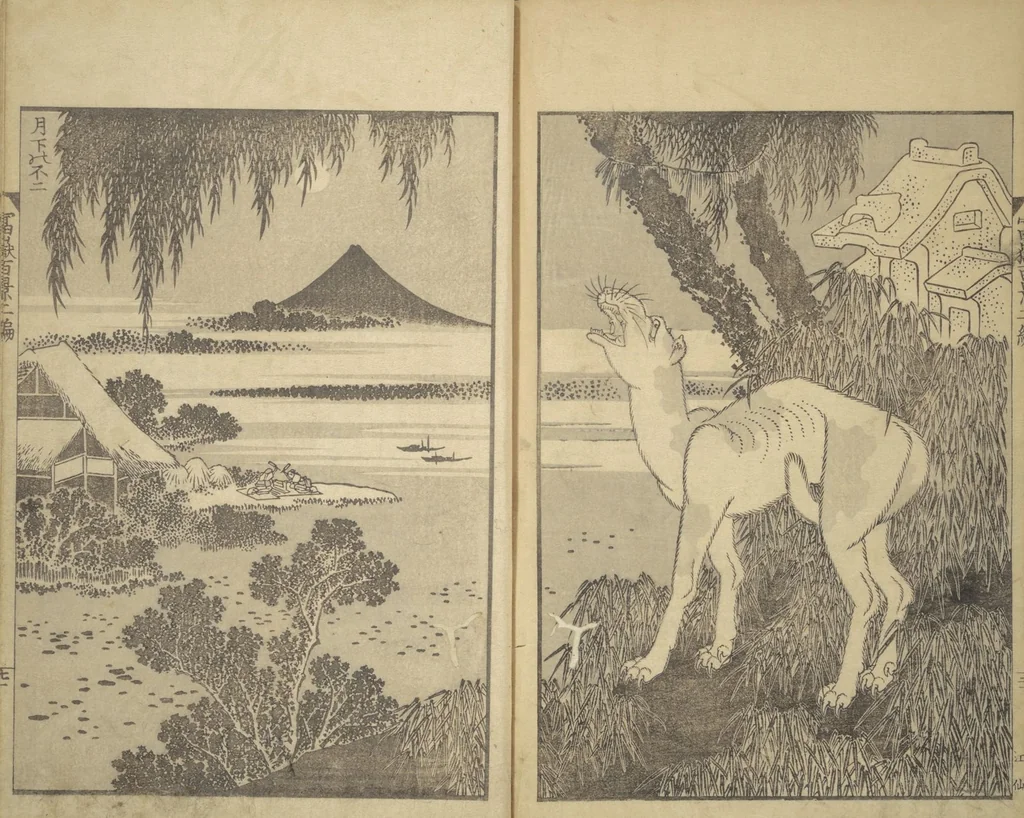 An illustration from One Hundred Views of Mount Fuji (Fugaku hyakkei 富嶽百景) : [volume 2], 1835, leaf 23