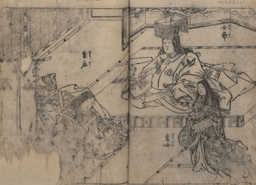 An illustration from One Hundred Women Classified According to Their Rank (Hyakunin joro shinasadame 百人女郎品定) : [volume 1], 1723, leaf 13