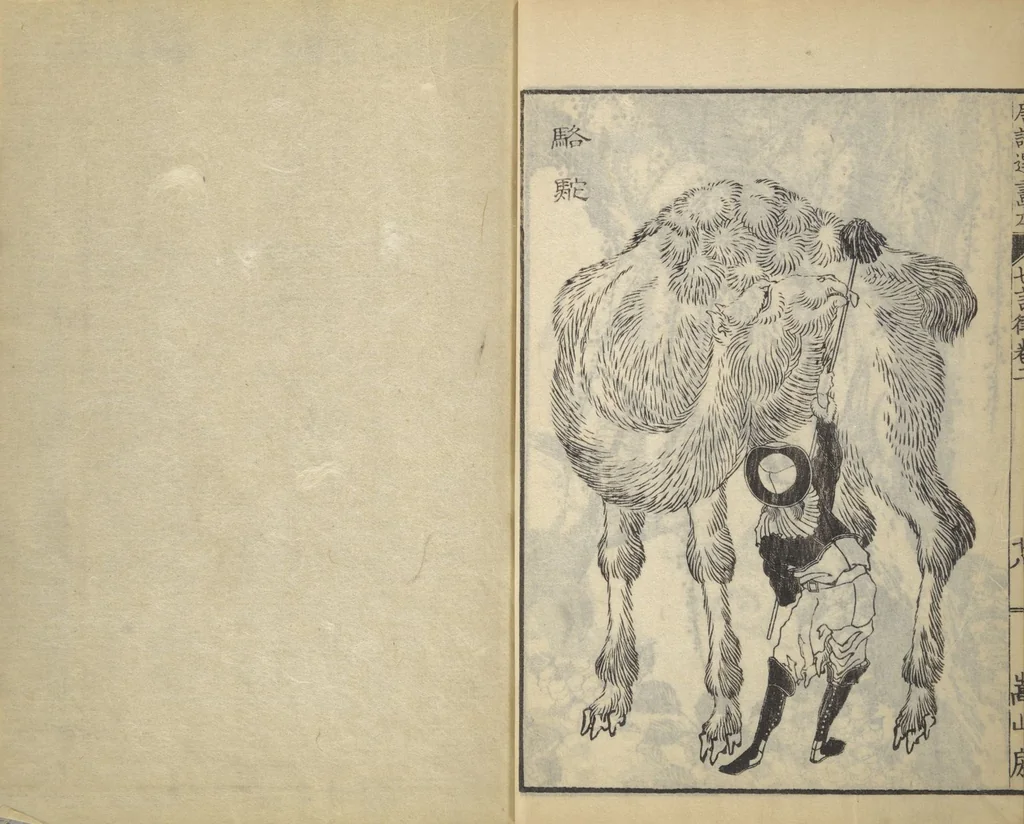 An illustration from Illustrated "Anthology of Tang-Dynasty Poems" in Five-Syllable Lines (Tōshisen ehon gogon ritsu hairitsu 画本唐詩選五言律排律), 1836, leaf 20