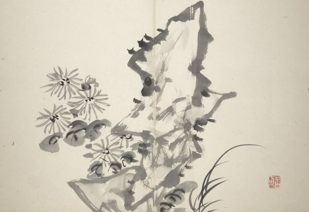 An illustration from Chinzan Picture Album (Chinzan-ō gafu 椿山翁畫譜), 1851, leaf 23