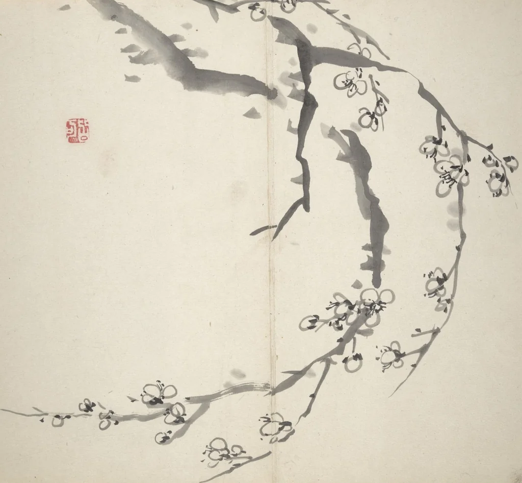 An illustration from Chinzan Picture Album (Chinzan-ō gafu 椿山翁畫譜), 1851, leaf 28