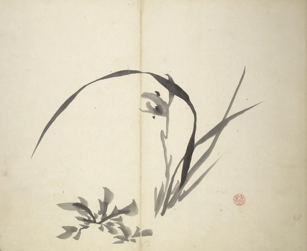 An illustration from Chinzan Picture Album (Chinzan-ō gafu 椿山翁畫譜), 1851, leaf 3