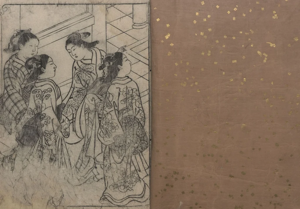 An illustration from One Hundred Women Classified According to Their Rank (Hyakunin joro shinasadame 百人女郎品定) : [volume 2], 1723, leaf 2