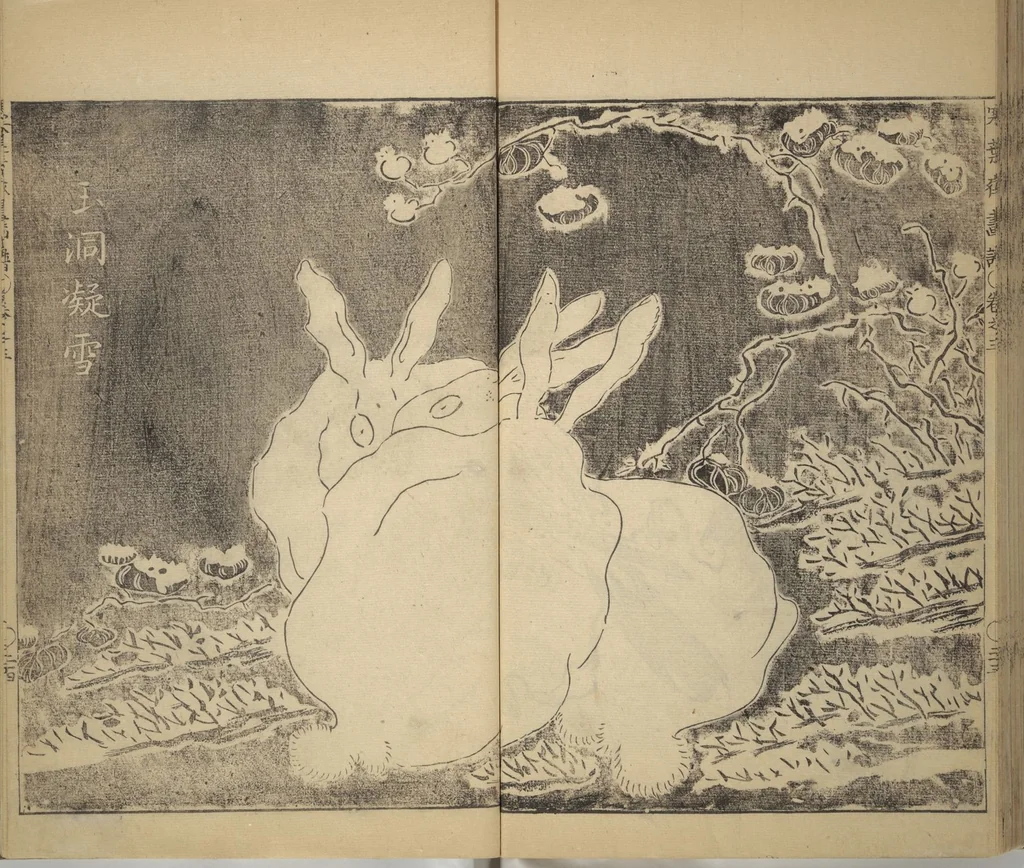An illustration from Kan'yōsai Picture Album (Kan'yōsai gafu), 1762, leaf 82