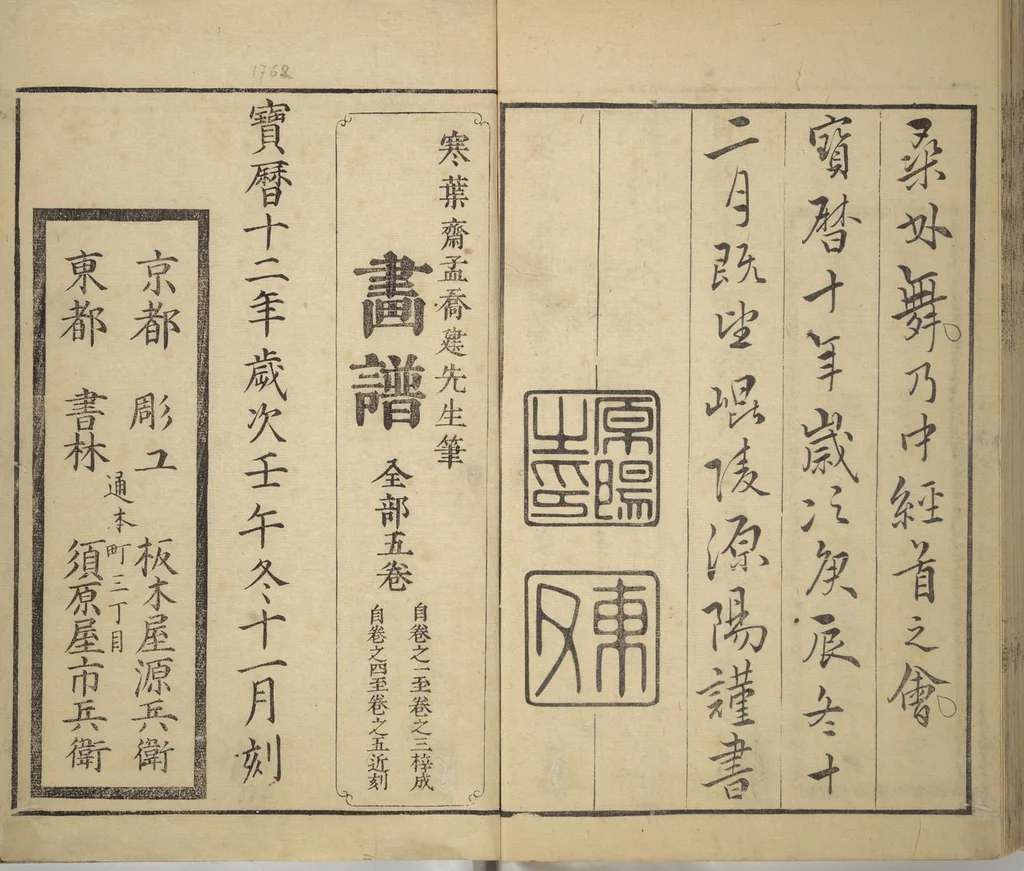 An illustration from Kan'yōsai Picture Album (Kan'yōsai gafu), 1762, leaf 87