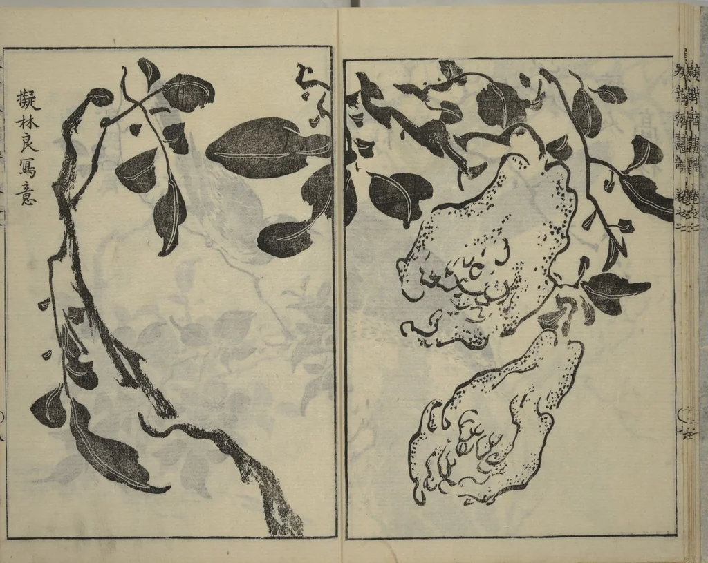 An illustration from Kan'yōsai Picture Album (Kan'yōsai gafu 寒葉斎画譜) : [volume 2], 1762, leaf 9