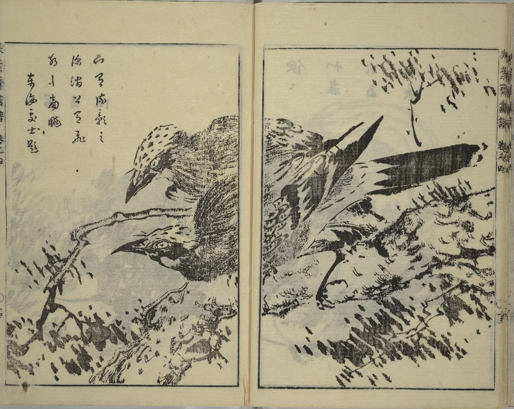 An illustration from Kan'yōsai Picture Album (Kan'yōsai gafu 寒葉斎画譜) : [volume 4], 1762, leaf 15