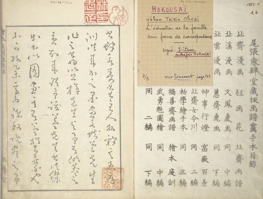 An illustration from A Picture Book on the Communication of Home Precepts part III (Ehon teikin ōrai gehen 絵本庭訓往来下編), 1848, leaf 3