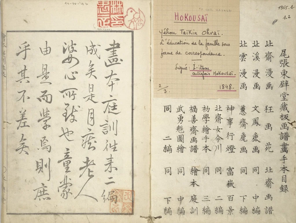 An illustration from A Picture Book on the Communication of Home Precepts part II (Ehon teikin ōrai nihen 絵本庭訓往来二編), 1830, leaf 3