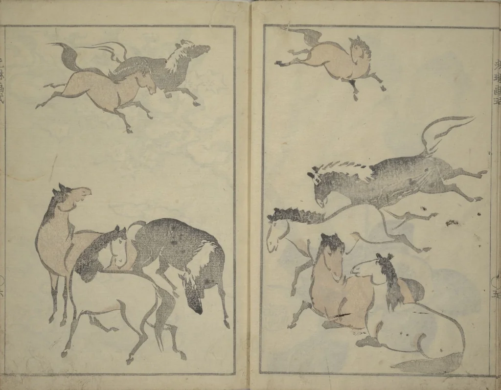 An illustration from Kōrin's painting style (Kōrin gashiki), 1818, leaf 8