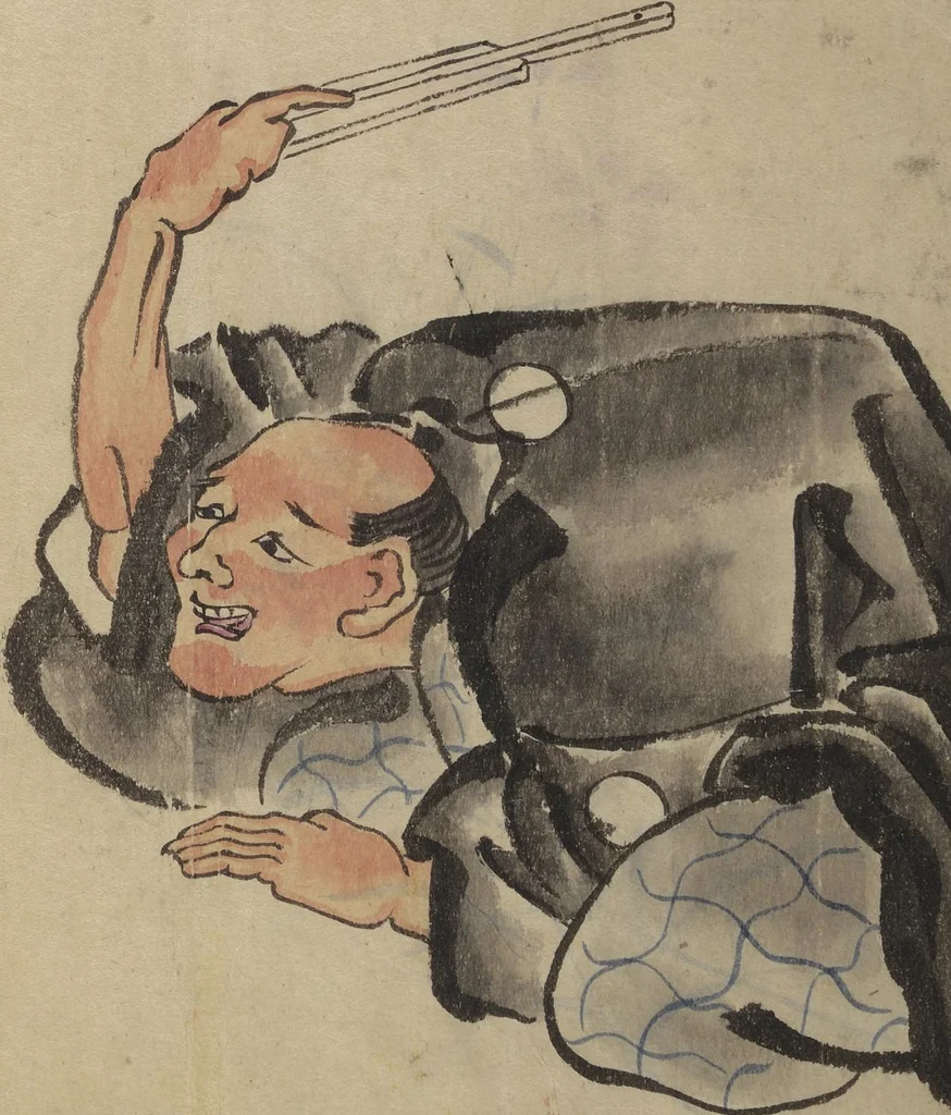 An illustration from A Picture Book of Practice Sketches (Keiko ehon), 1810, leaf 10