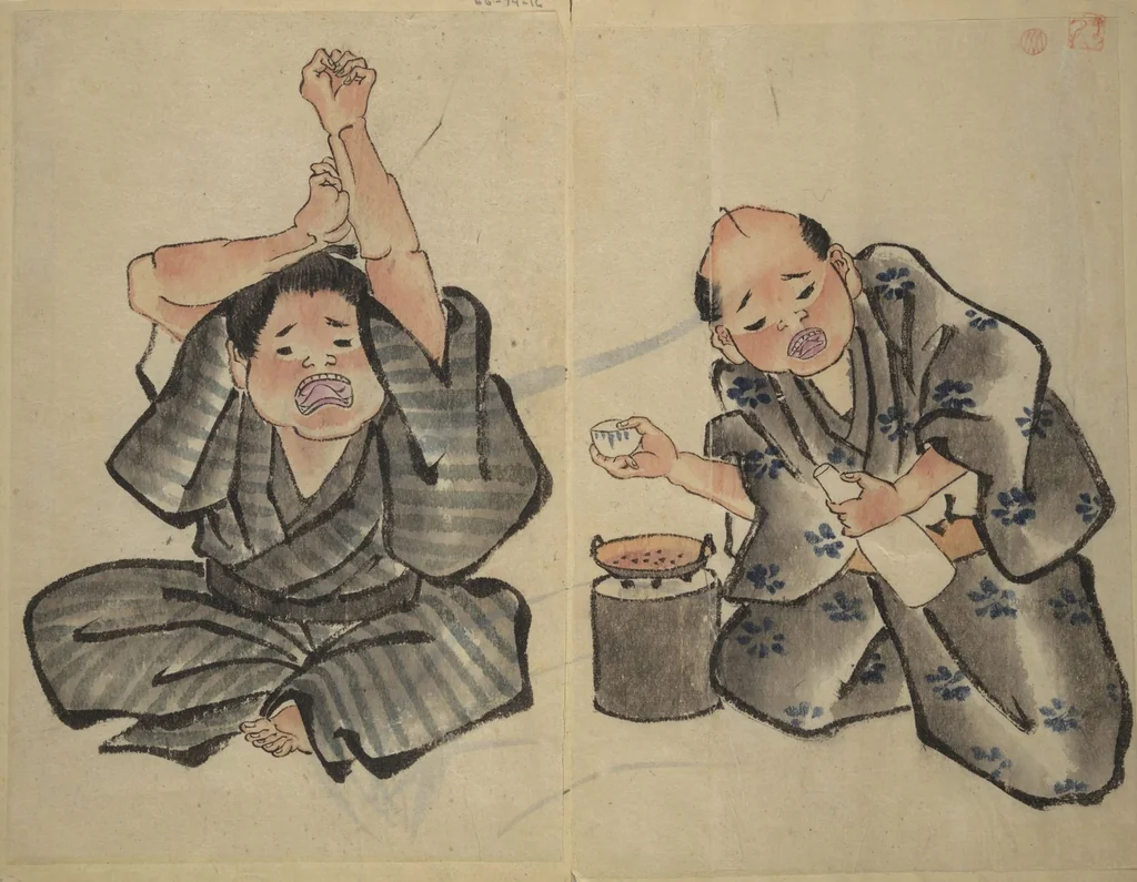 An illustration from A Picture Book of Practice Sketches (Keiko ehon), 1810, leaf 2