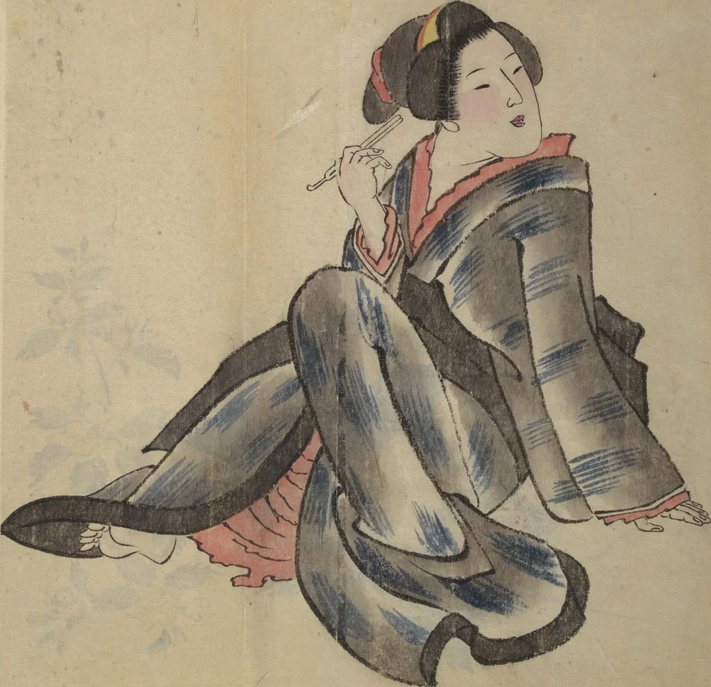 An illustration from A Picture Book of Practice Sketches (Keiko ehon), 1810, leaf 3
