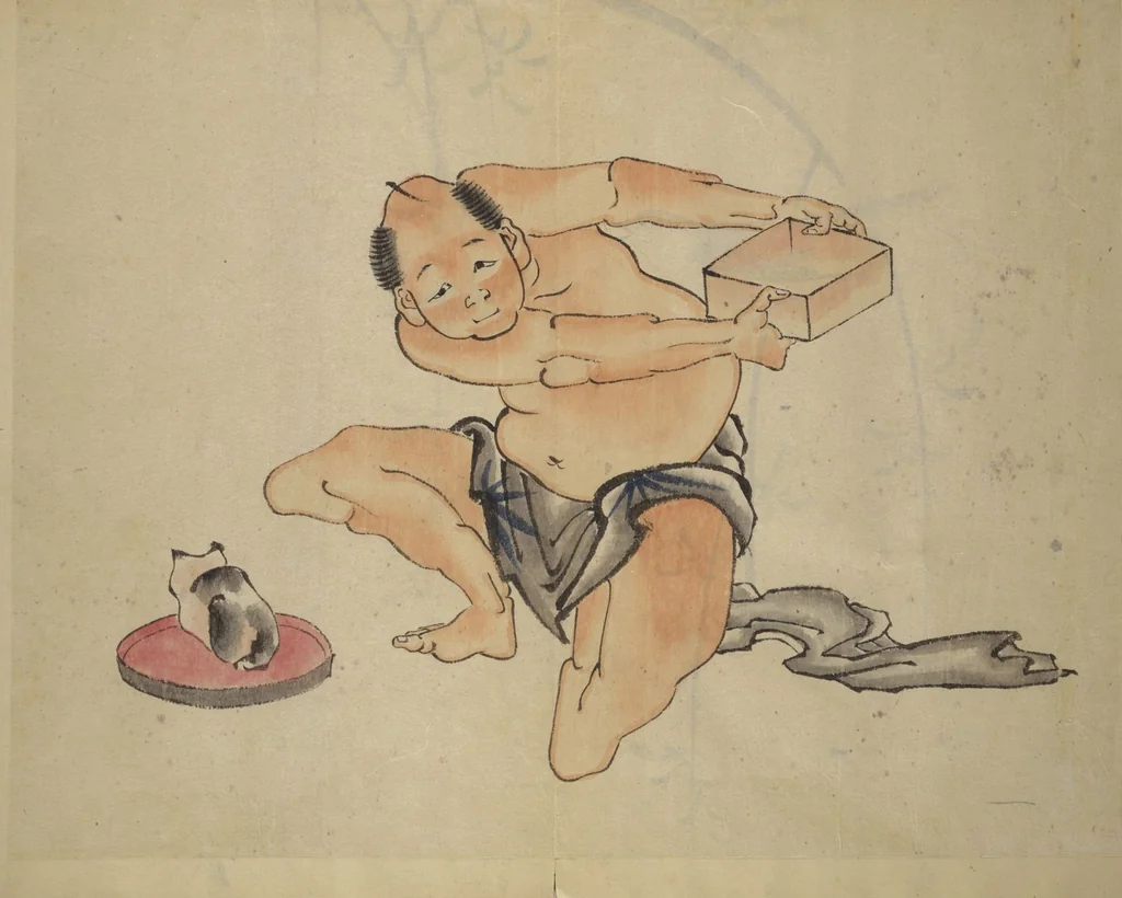 An illustration from A Picture Book of Practice Sketches (Keiko ehon), 1810, leaf 4