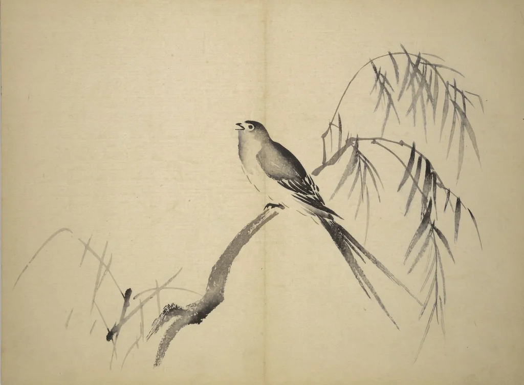 An illustration from Ōkyō Picture Album (Ōkyo gafu), 1833, leaf 11