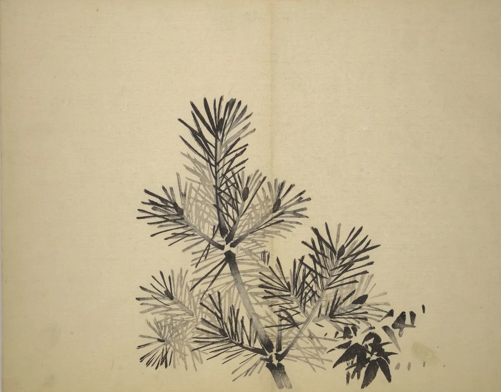 An illustration from Ōkyō Picture Album (Ōkyo gafu), 1833, leaf 7