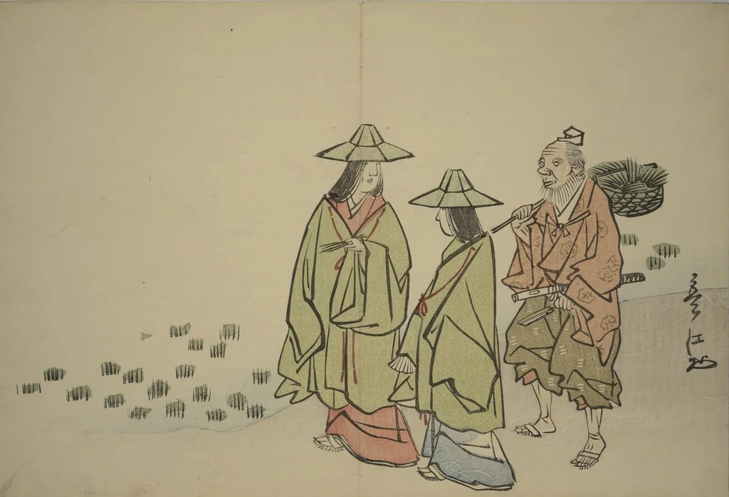 An illustration from Album of the Phoenix Bird (Ranpō jō), 1806, leaf 9