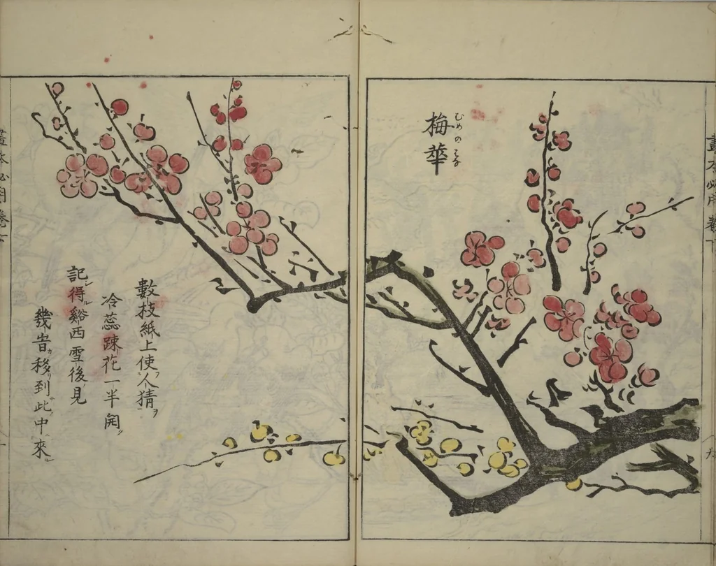 An illustration from A Picture Book on the Study of Paintings (Ehon hitsuryō), 1751, leaf 45