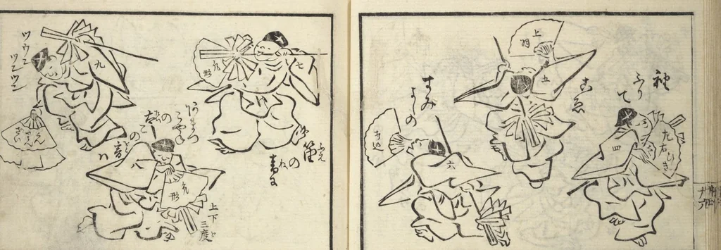 An illustration from Teach Yourself How to Dance (Odori hitori keiko), 1814, leaf 29