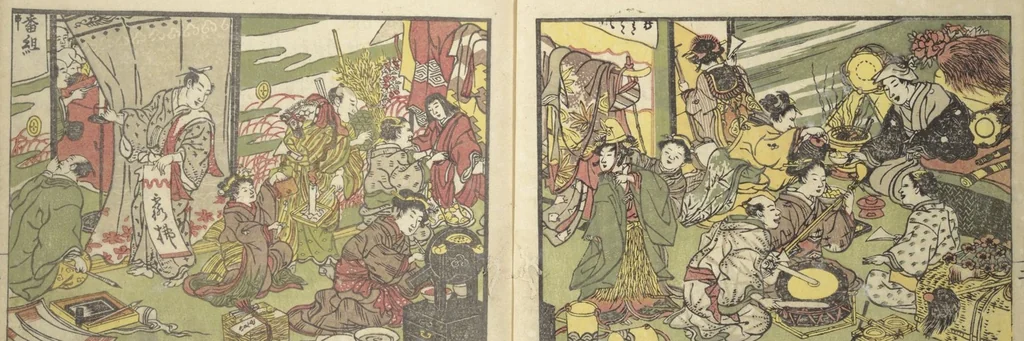 An illustration from Teach Yourself How to Dance (Odori hitori keiko), 1814, leaf 5