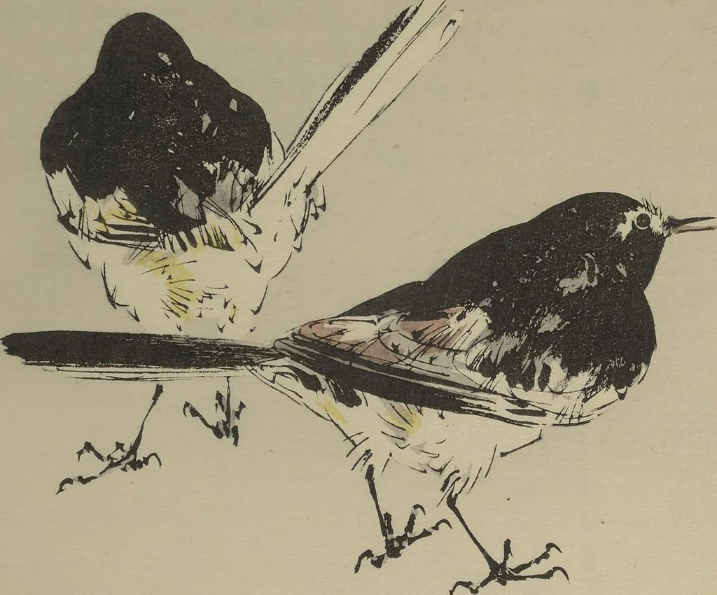 An illustration from Picture Album of Birds and Flowers (Kachō gafu), 1903, leaf 23