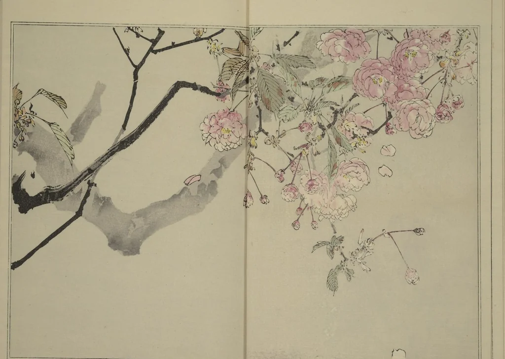 An illustration from Picture Album of Birds and Flowers (Kachō gafu), 1903, leaf 6