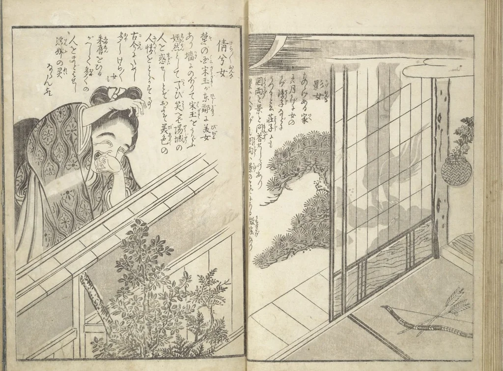 An illustration from One Hundred Monsters Ancient and Modern (Hyakki shūi), 1781, leaf 14