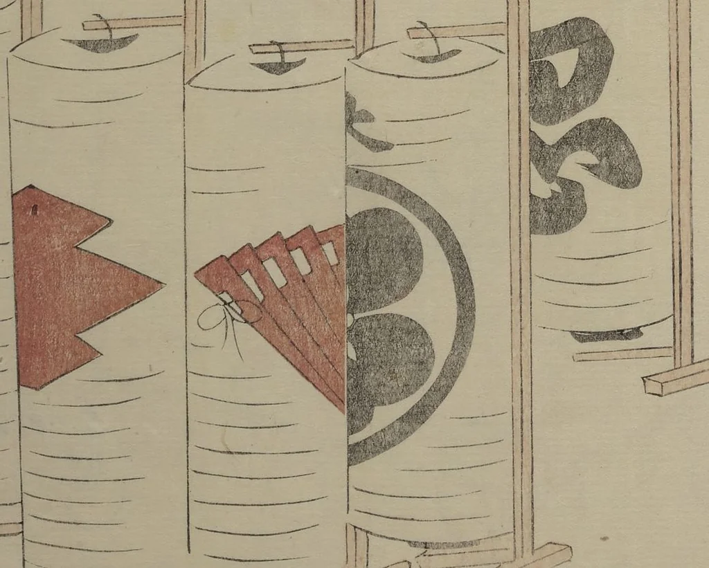An illustration from Famous Products of Ryūkō (Ryūkō meibutsu shi), 1834, leaf 33