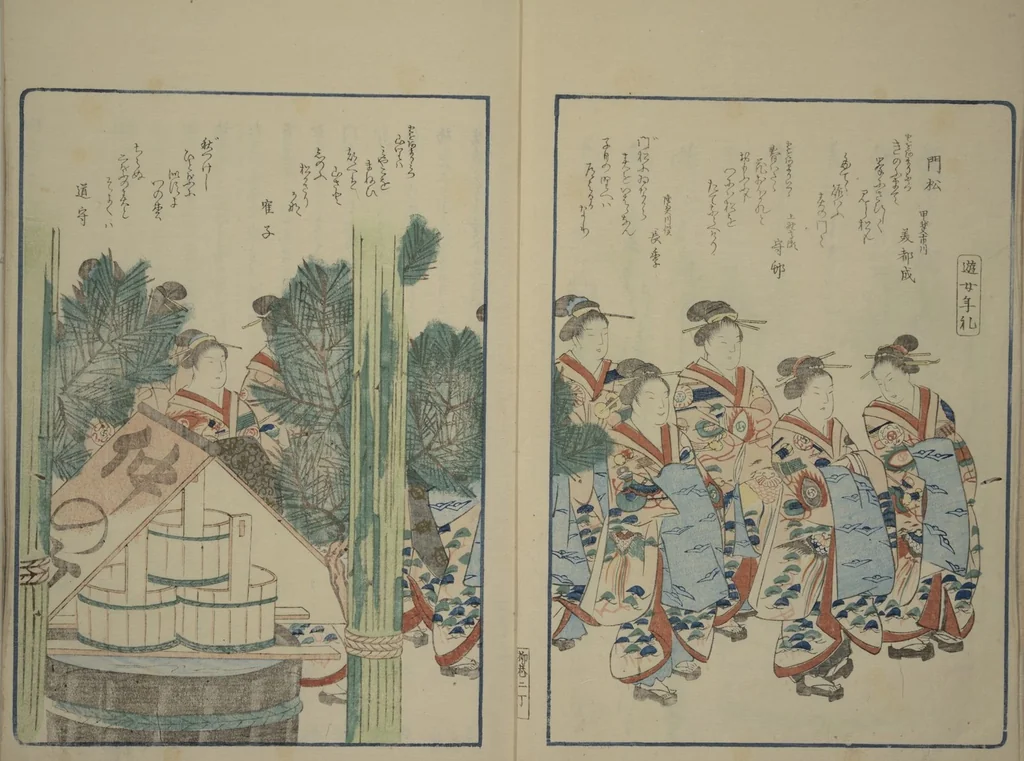 An illustration from Famous Products of Ryūkō (Ryūkō meibutsu shi), 1834, leaf 4