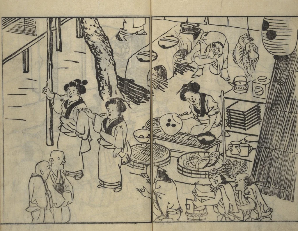 An illustration from People of Yamato (Japan) Picture Album (Yamato jinbutsu gafu), Second Series, 1804, leaf 11