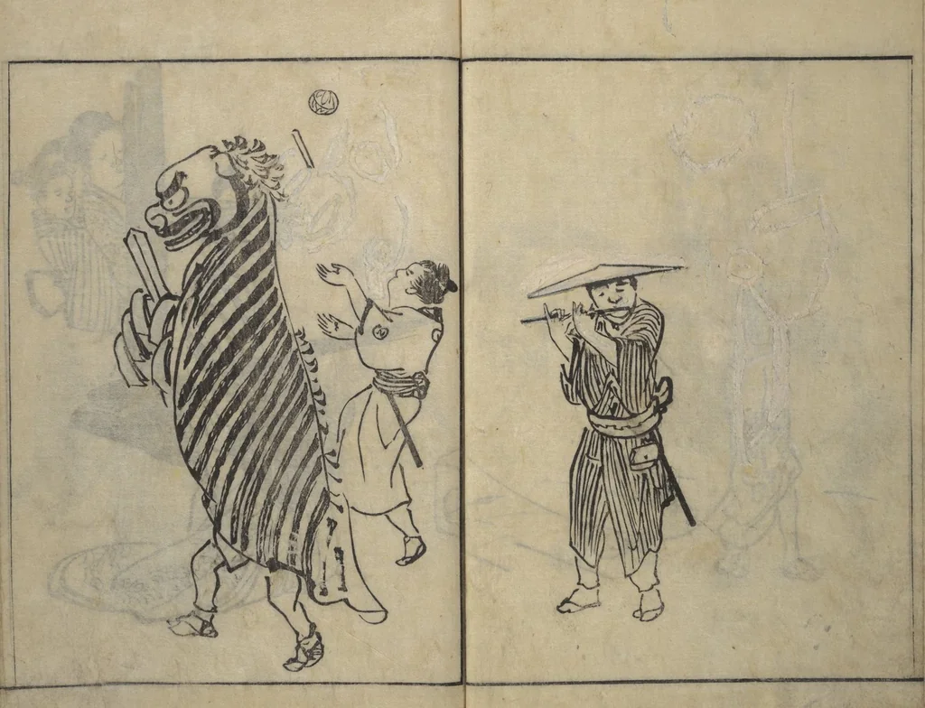 An illustration from People of Yamato (Japan) Picture Album (Yamato jinbutsu gafu), Second Series, 1804, leaf 14