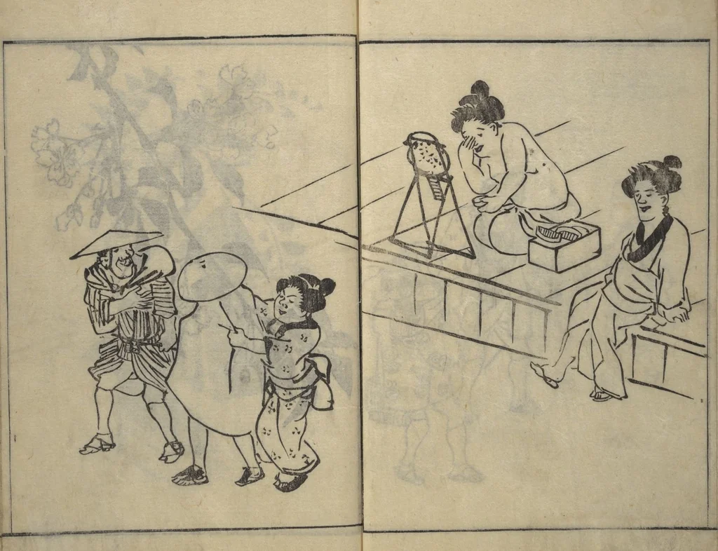 An illustration from People of Yamato (Japan) Picture Album (Yamato jinbutsu gafu), Second Series, 1804, leaf 20