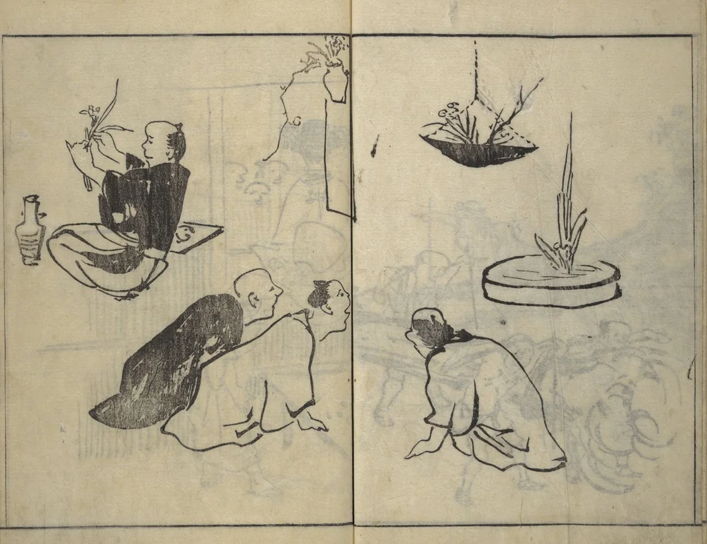 An illustration from People of Yamato (Japan) Picture Album (Yamato jinbutsu gafu), Second Series, 1804, leaf 27