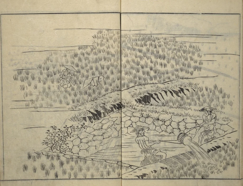 An illustration from People of Yamato (Japan) Picture Album (Yamato jinbutsu gafu), Second Series, 1804, leaf 42