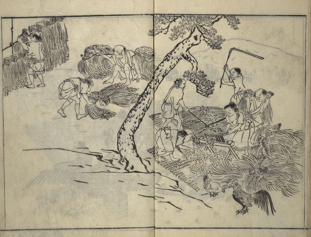 An illustration from People of Yamato (Japan) Picture Album (Yamato jinbutsu gafu), Second Series, 1804, leaf 46