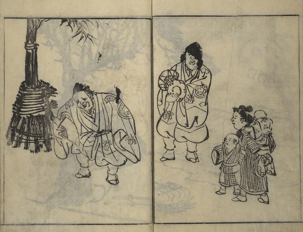 An illustration from People of Yamato (Japan) Picture Album (Yamato jinbutsu gafu), Second Series, 1804, leaf 7