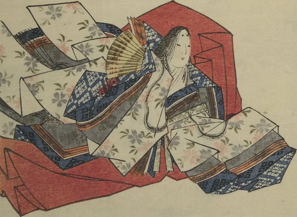 An illustration from The Surface of the Water (Mizu no omo shū), 1831, leaf 4