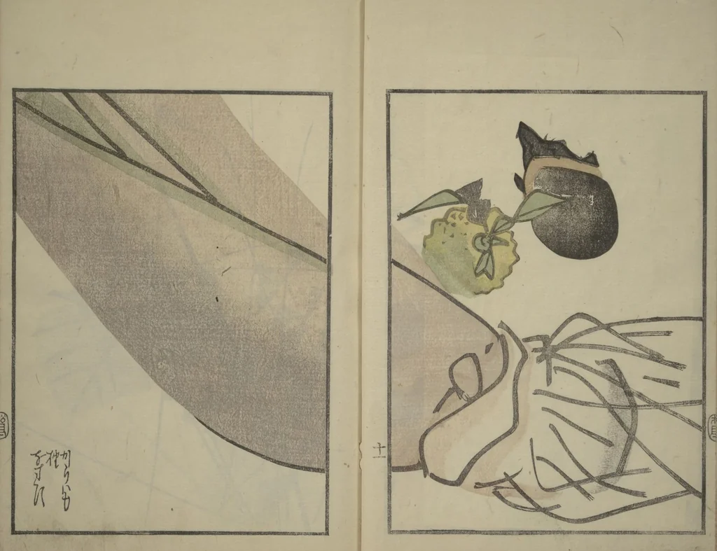 An illustration from Suiseki Picture Album (Suiseki gafu nihen), Second Series, 1820, leaf 13