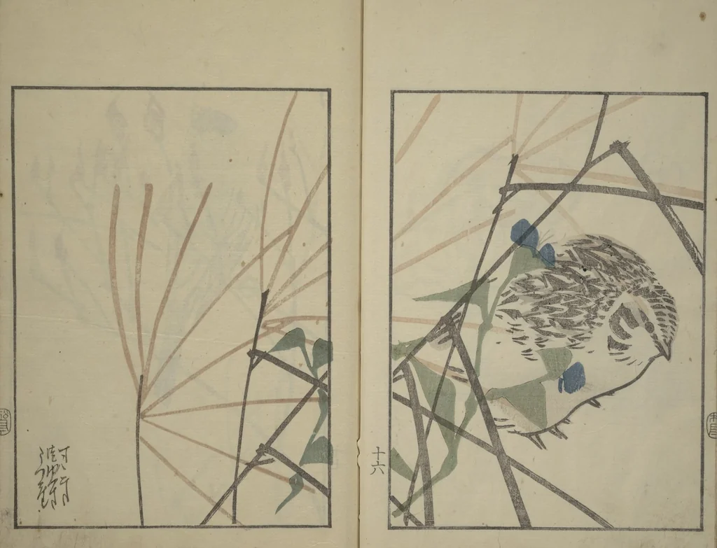 An illustration from Suiseki Picture Album (Suiseki gafu nihen), Second Series, 1820, leaf 18