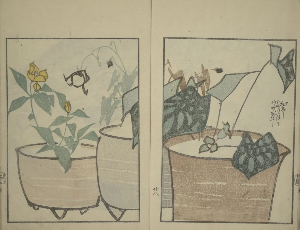 An illustration from Suiseki Picture Album (Suiseki gafu nihen), Second Series, 1820, leaf 30