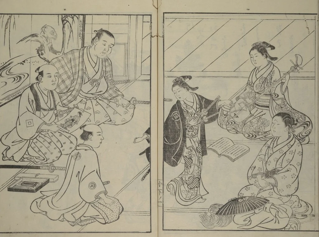An illustration from Picture Book of Komatsubara (Ehon komatsubara), 1761, leaf 13