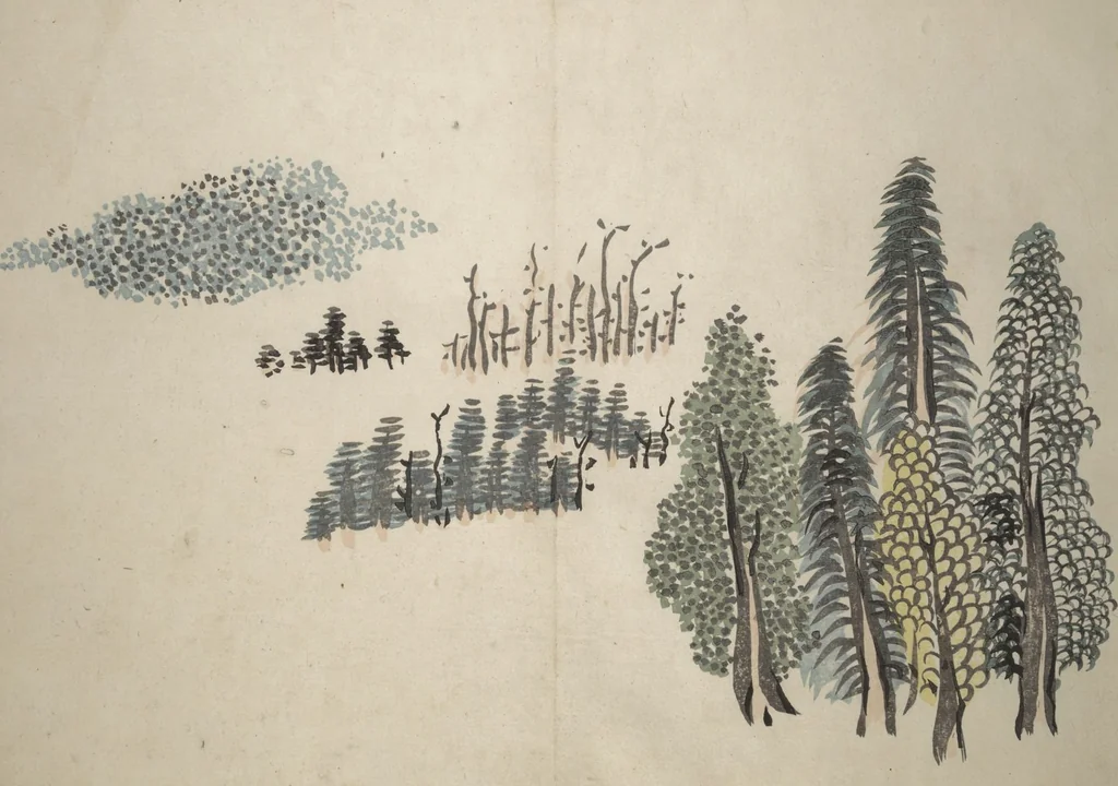 An illustration from Taigadō (Taiga Hall at Sōrinji Temple) Picture Album (Taigadō gafu), 1803, leaf 11
