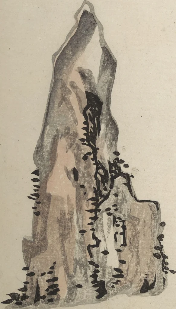 An illustration from Taigadō (Taiga Hall at Sōrinji Temple) Picture Album (Taigadō gafu), 1803, leaf 13