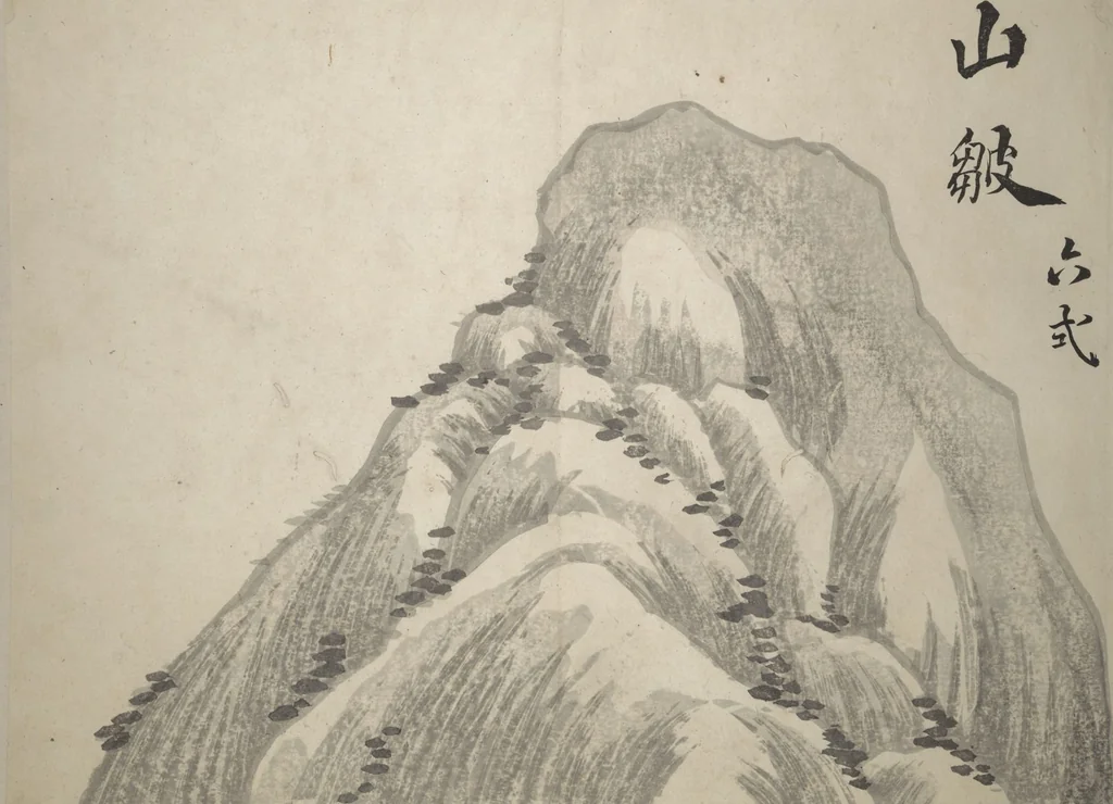 An illustration from Taigadō (Taiga Hall at Sōrinji Temple) Picture Album (Taigadō gafu), 1803, leaf 15
