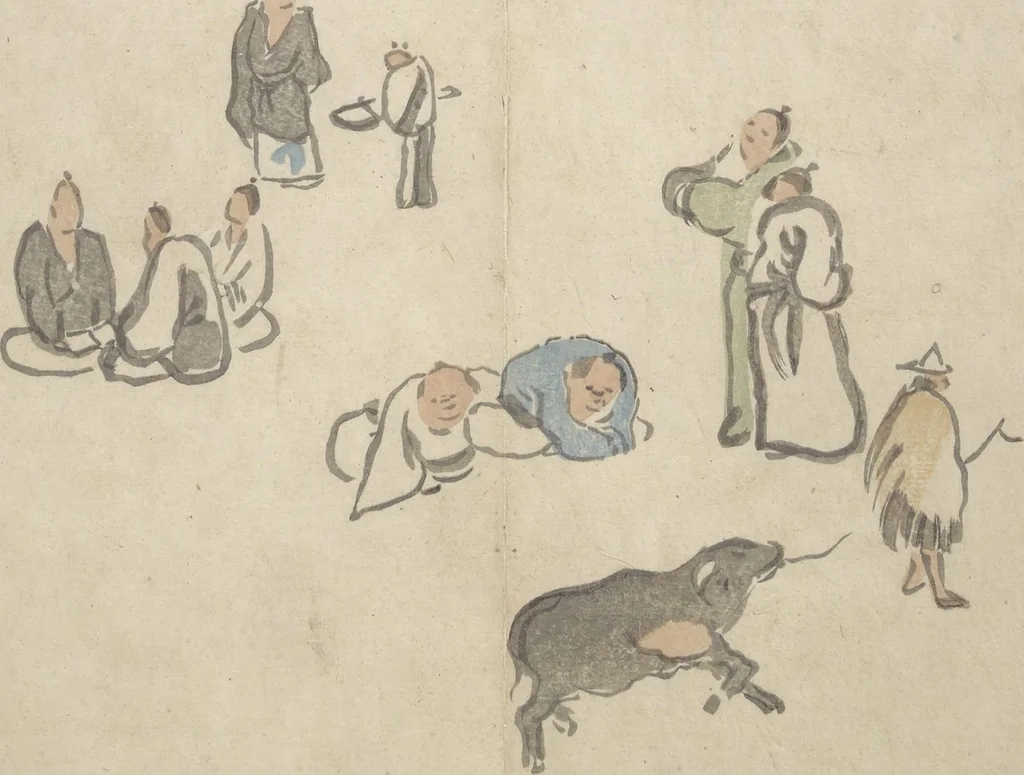 An illustration from Taigadō (Taiga Hall at Sōrinji Temple) Picture Album (Taigadō gafu), 1803, leaf 22
