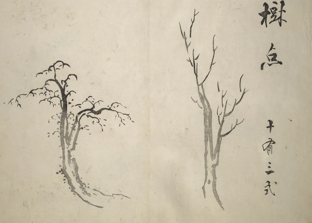 An illustration from Taigadō (Taiga Hall at Sōrinji Temple) Picture Album (Taigadō gafu), 1803, leaf 7